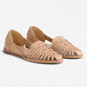 Nisolo Huarache Leather Flats Size 7